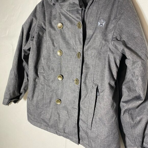 SESSIONS Grey Snowboard Ski Winter Jacket Coat With RECCO M - Picture 6 of 15